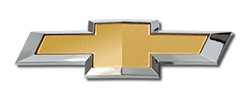 Gold and silver Chevrolet logo with a bowtie shape.