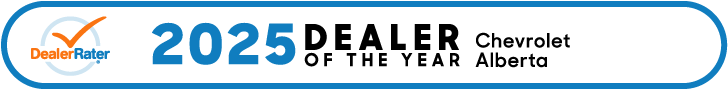 2024 Dealer of the Year award for Chevrolet in Alberta by DealerRater.